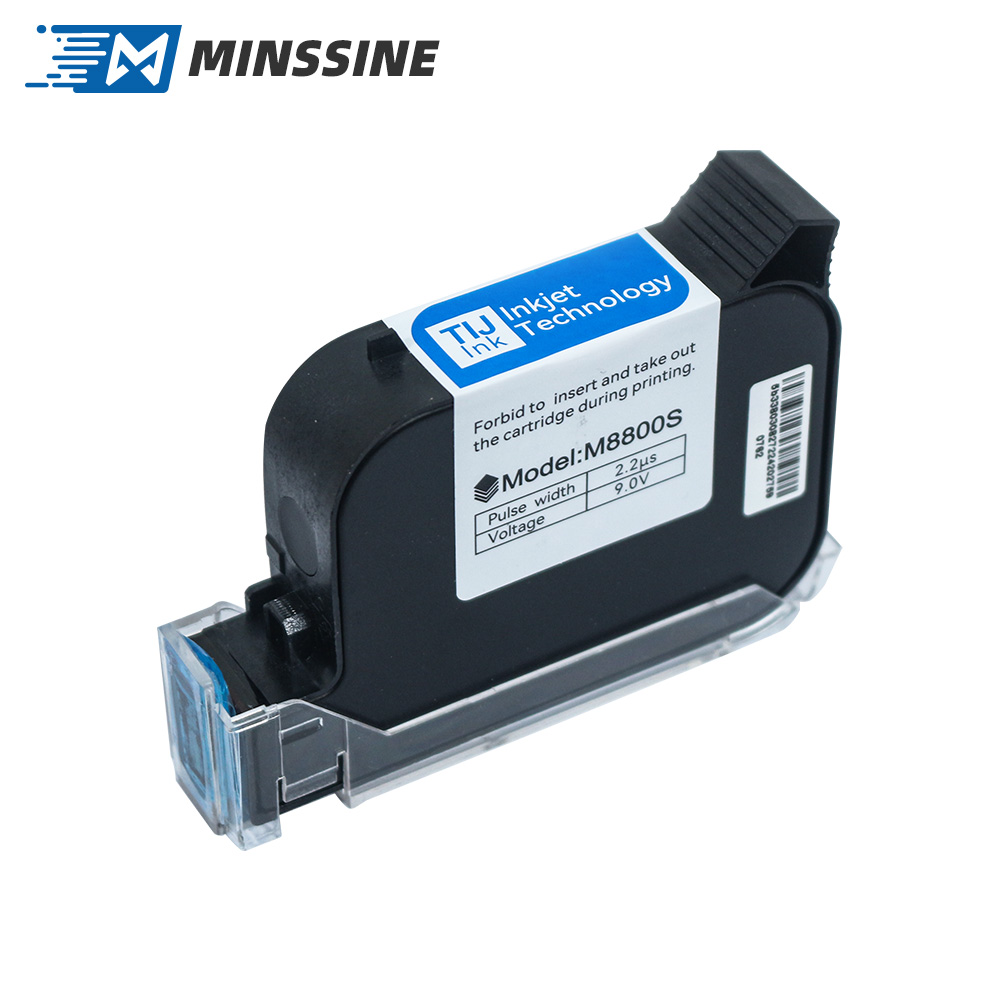 M8800S Half inch black fast dry ink