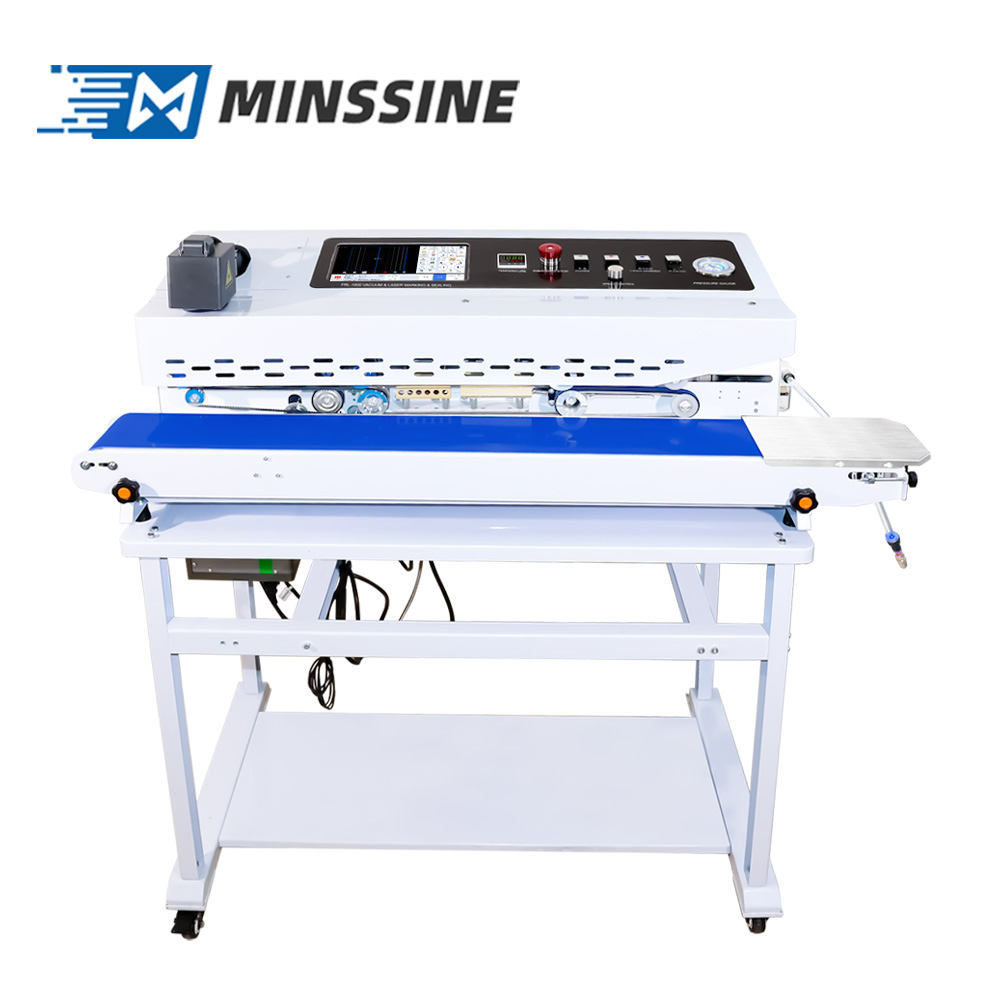 FRL-1800Y(need to connect air compressor) Laser marking&Vacuum&Sealing machine